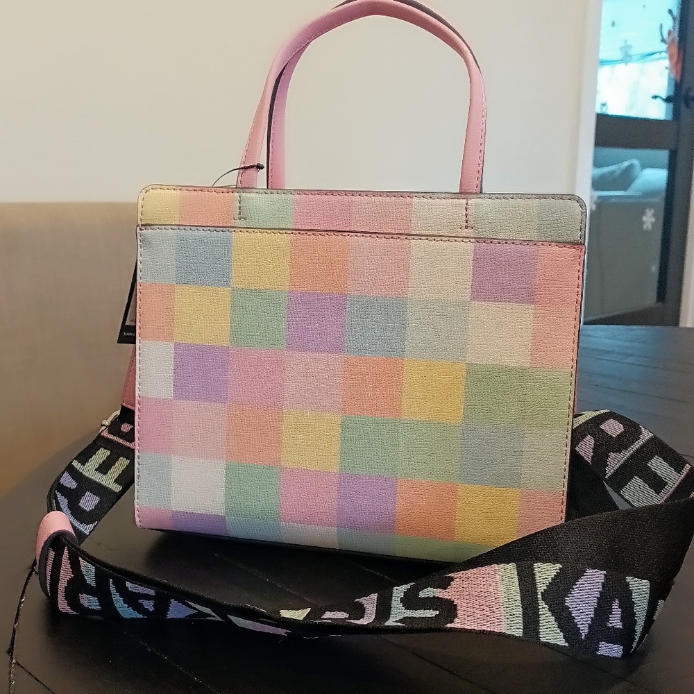 Karl Lagerfeld Maybelle Pastel Satchel - Picture 11 of 13